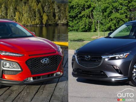 Comparaison : Hyundai Kona 2019 vs Mazda CX-3 2019